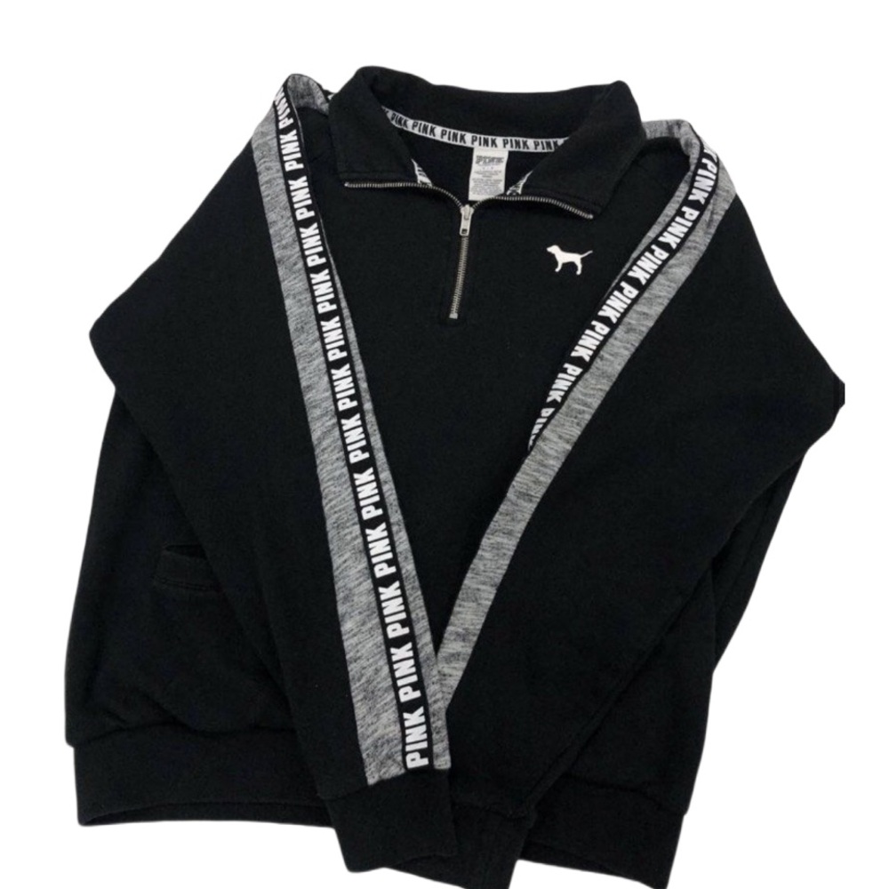 VS Pink boyfriend half zip